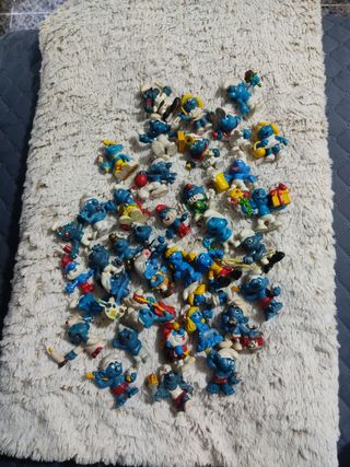 Lote Pitufos (Smurfs) Vintage años 70-80 sin marca