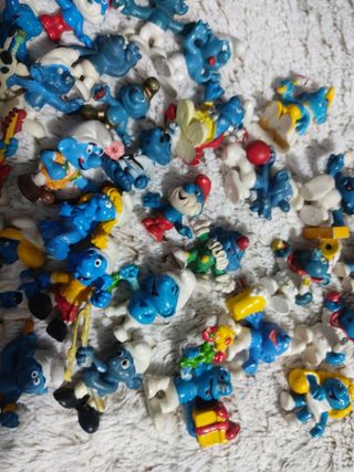 Lote Pitufos (Smurfs) Vintage años 70-80 sin marca
