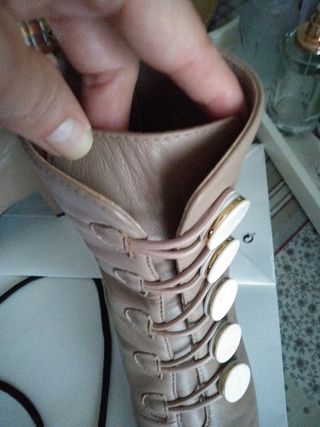 Botines Uterqüe beige - Nuevos