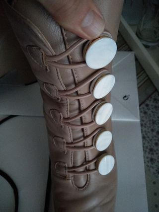 Botines Uterqüe beige - Nuevos