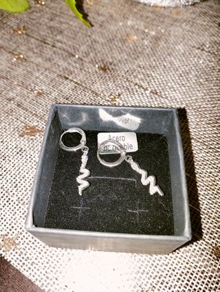 Pendientes Plata - Diseño Relámpago