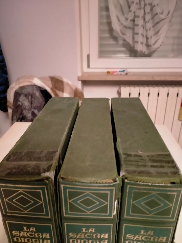 La sacra bibbia in tre volumi