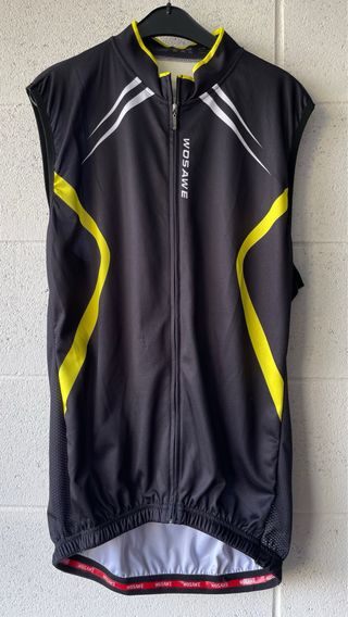 Gilet ciclismo Wosawe nero