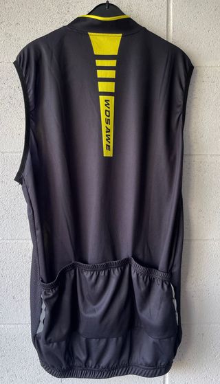 Gilet ciclismo Wosawe nero