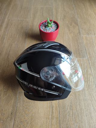 Casco Jet negro talla L negro unisex 