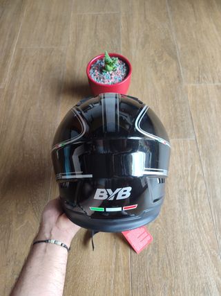 Casco Jet negro talla L negro unisex 