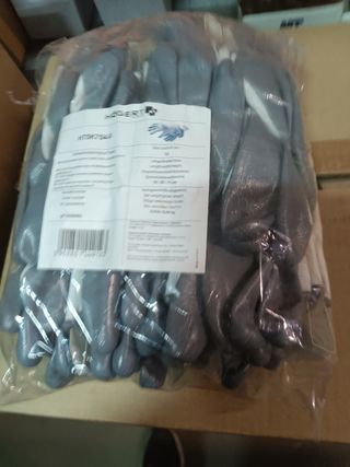 Guantes Sager grises - 10 unidades