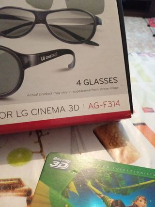 Película y gafas 3D