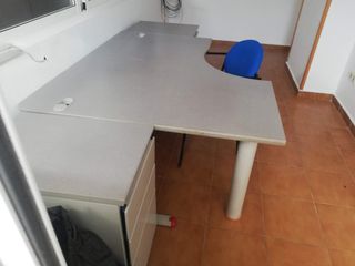 Mesa oficina gris - 2 piezas