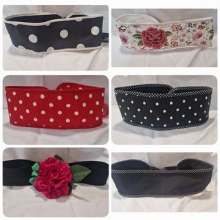 Cinturones flamenca: rojos y negros