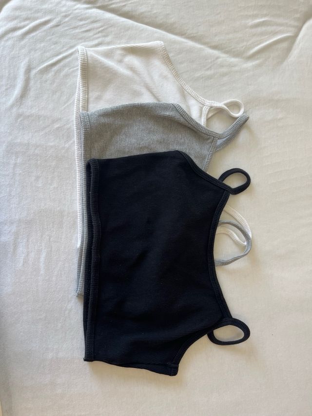 Tops de algodón - 3 unidades