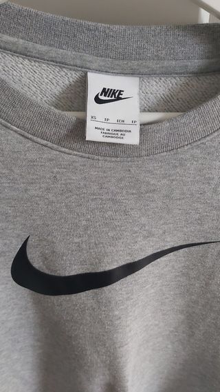 Sudadera Nike gris - Talla XS