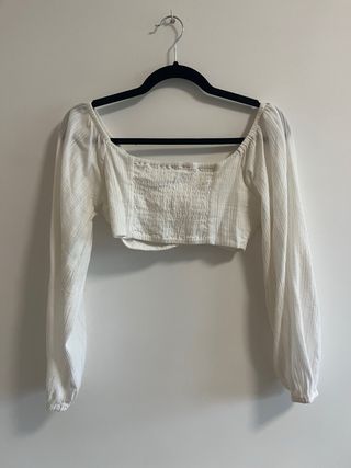 Top VAMANI blanco - crop top