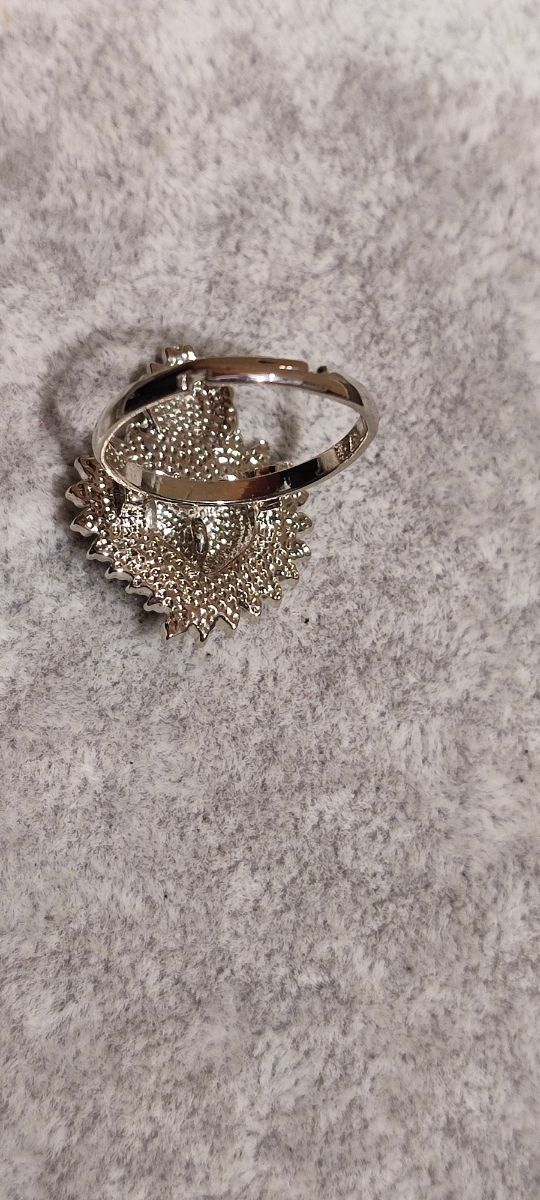 Anello cuore sacro argento Misura regolabile