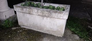 2 jardineras piedra - beige/gris