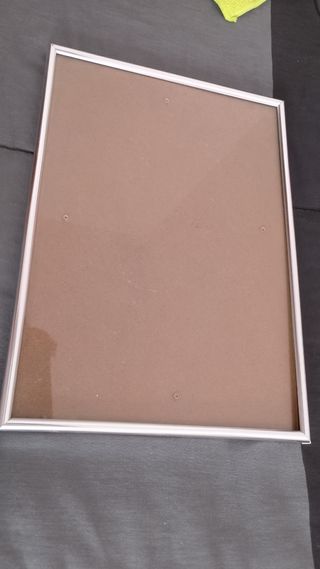 Marco fotos plateado metal-vidrio