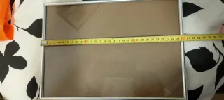 Marco fotos plateado metal-vidrio