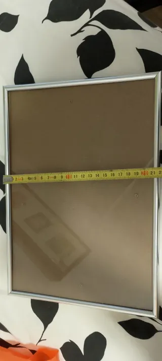 Marco fotos plateado metal-vidrio