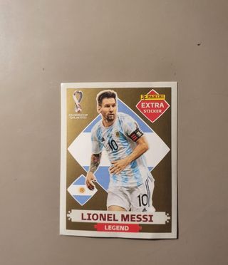 Cromo extra sticker messi oro