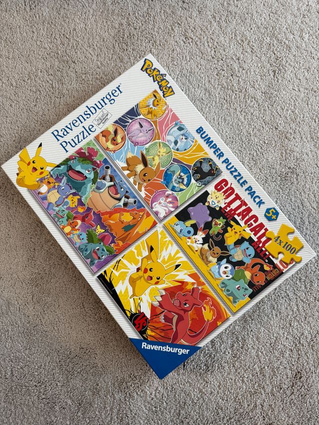 Puzzle Pokemon, 5+, 4 en 1, muy fresco