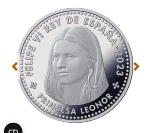 Moneda Prncesa Leonor 