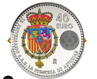 Moneda Prncesa Leonor 