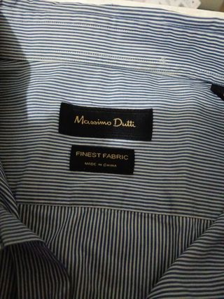 Camisa Massimo Dutti azul rayas - Talla L