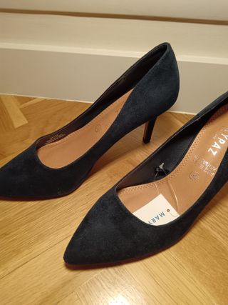 Tacones azul oscuro