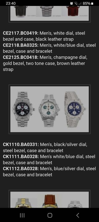 Reloj Tag Heuer cronógrafo 7 agujas Serie 2000