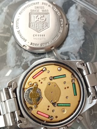 Reloj Tag Heuer cronógrafo 7 agujas Serie 2000