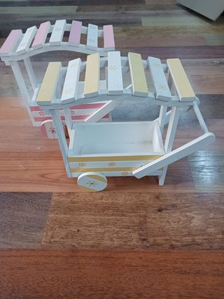 Carrito madera infantil