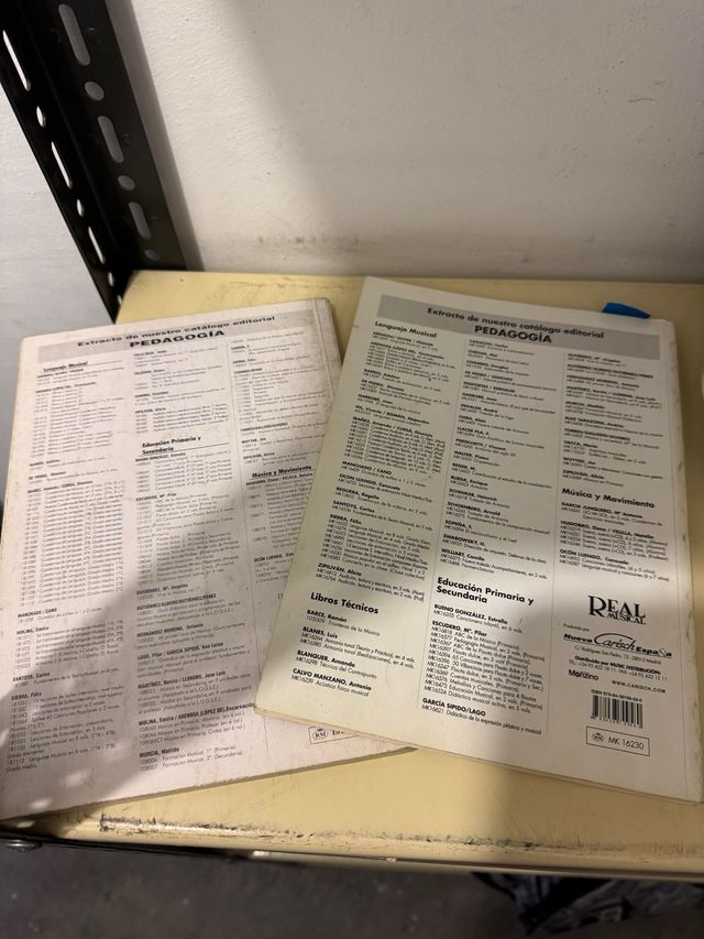 LIBROS DE MÚSICA