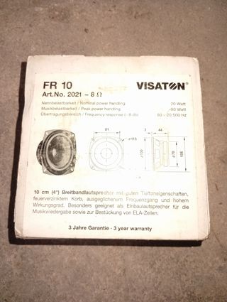 Altavoces VISATION FR 10