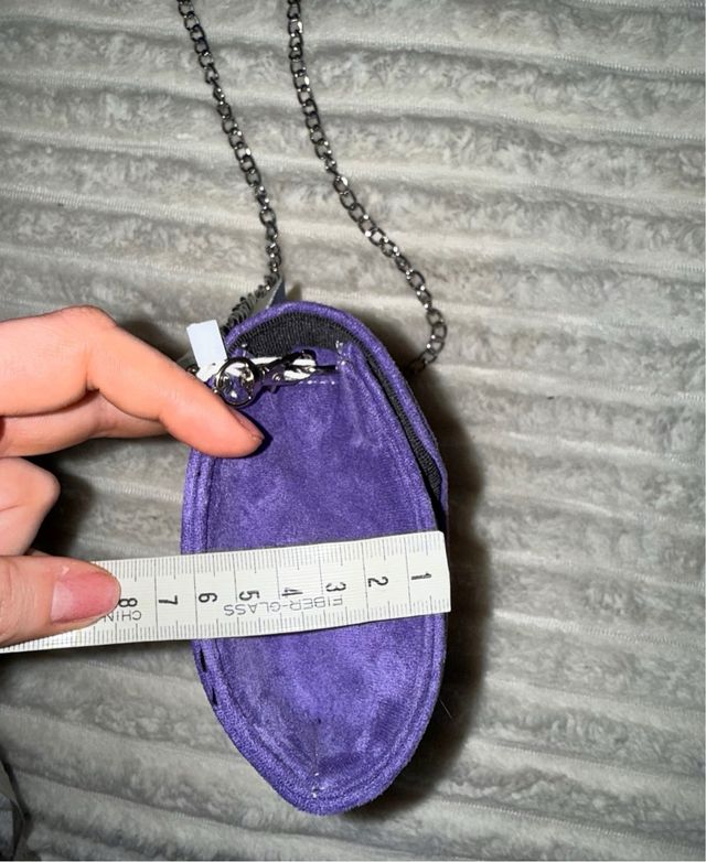 Bolso bicolor morado