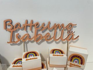 Cake topper decorazione torta battesimo