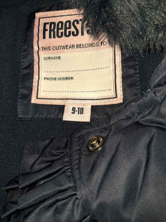 ABRIGO NIÑA TALA 9-10