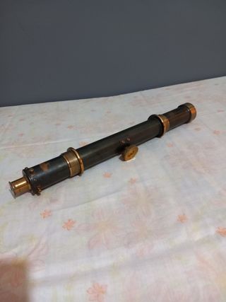 Catalejo lenteojo antiguo de latón