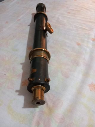 Catalejo lenteojo antiguo de latón