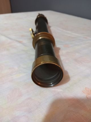 Catalejo lenteojo antiguo de latón