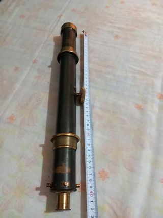 Catalejo lenteojo antiguo de latón