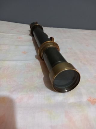 Catalejo lenteojo antiguo de latón