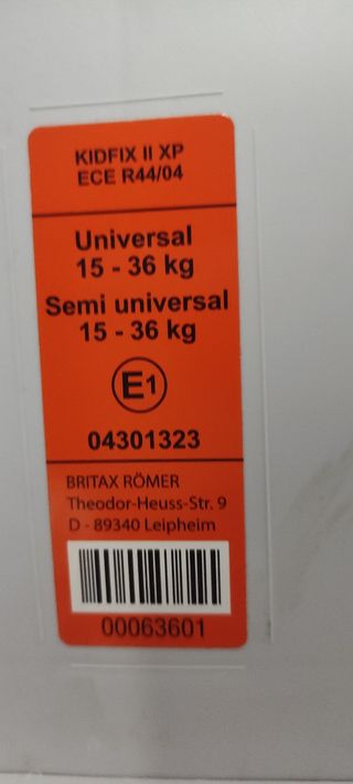 Sillita coche grupo 2 Römer de 15 a 36kg