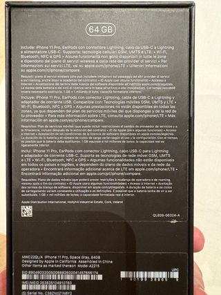 iPhone 11 Pro 64GB Negro