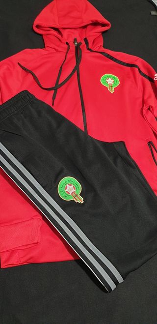 Chándal Marruecos: Rojo-Negro