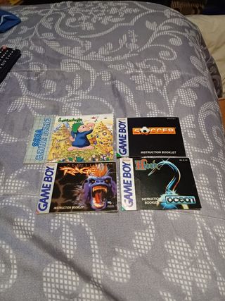 Manuales Game Boy & Game Gear