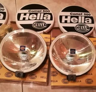 faros hella blancos cristal redondos 16cm