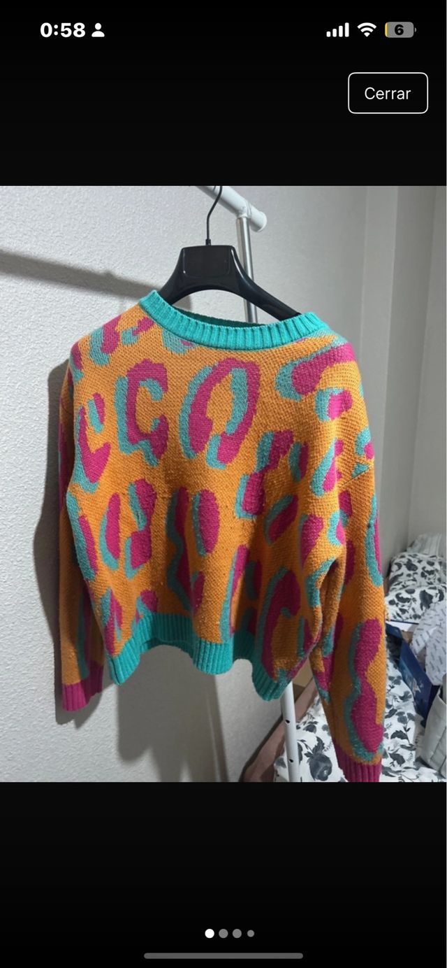 Suéter Shein estampado leopardo