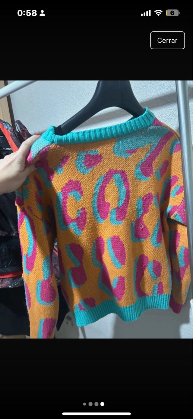 Suéter Shein estampado leopardo