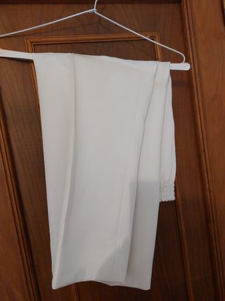Traje de comunión niño - Blanco y azul marino.