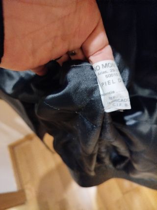 Cazadora vintage de piel bovina